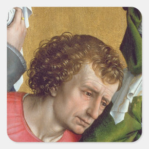 Abstieg vom Kreuz, c.1435 Quadratischer Aufkleber