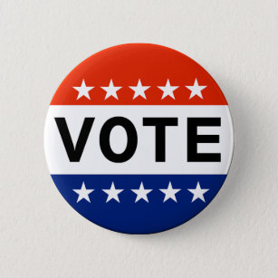 Abstimmung 2024 Präsidentschaftswahl Button
