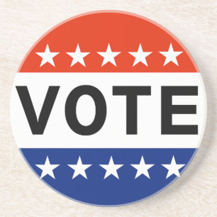 Abstimmung 2024 Präsidentschaftswahl Sandstein Untersetzer