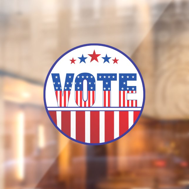 Abstimmung 2024 Wahlen Dezember Fensteraufkleber (Blatt 2)