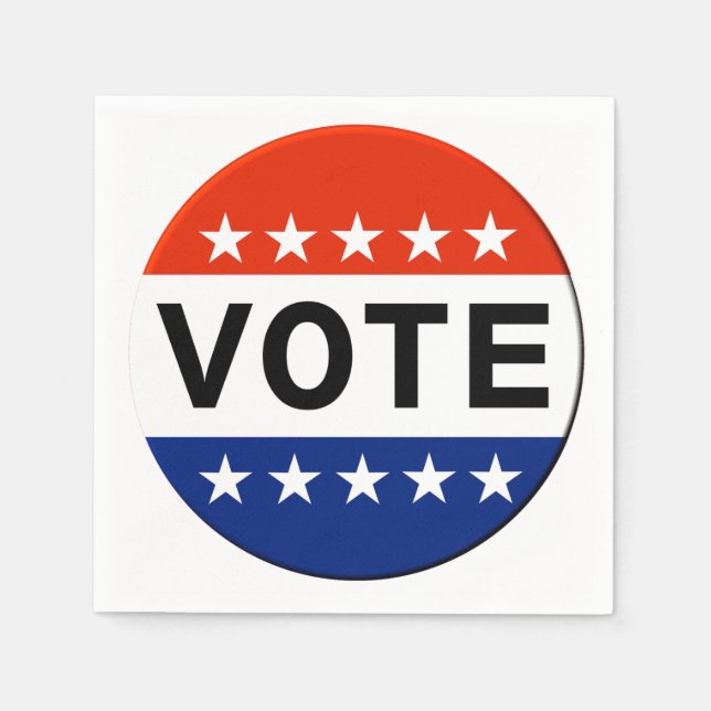 Abstimmung 2026 Zwischenwahlen Serviette (Vorderseite)