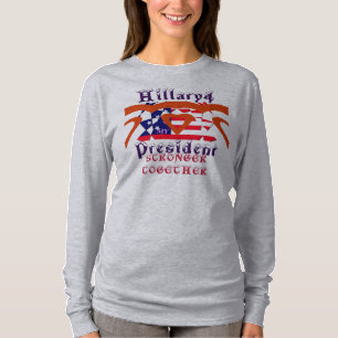 Abstimmung 4 Hillary President wir sind gemeinsam  T-Shirt
