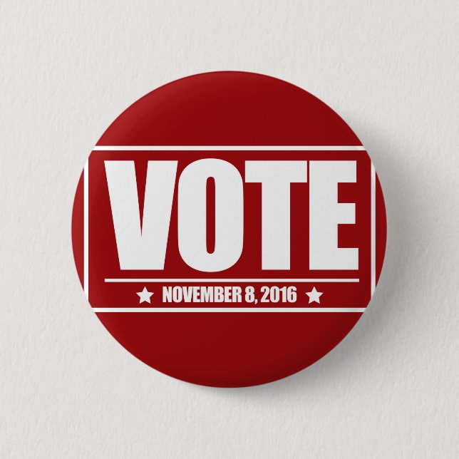 Abstimmung am 8. November 2016 ringsum Knopf Button (Vorderseite)