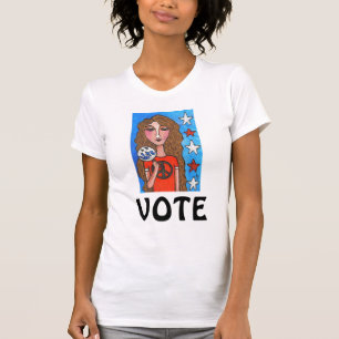 ABSTIMMUNG - amerikanischer T - Shirt