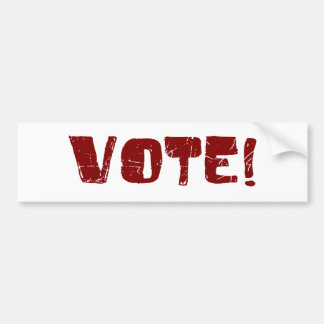 Abstimmung Autoaufkleber