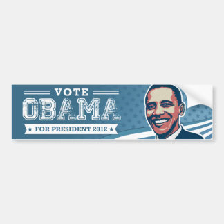 Abstimmung Barack Obama für Präsidenten Autoaufkleber