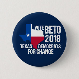Abstimmung Beto Senat 2018 Texas Demokraten Button
