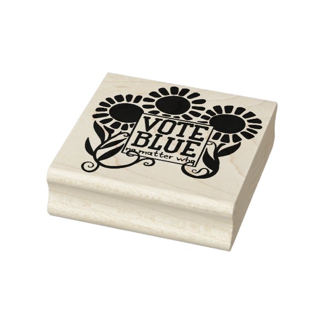 Abstimmung blau, egal wer 2020 gummistempel (Stempel)