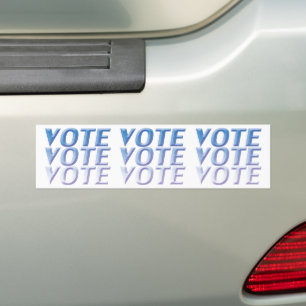 Abstimmung - blau / weiß - Autoaufkleber
