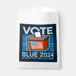 Abstimmung Blue 2024 Wahlurne Wahlurne Präsidialpr Geschenktütchen