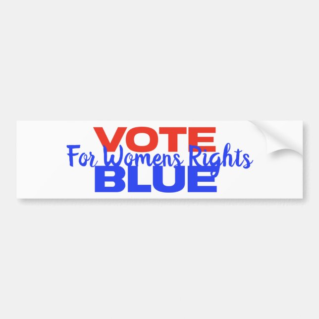 Abstimmung Blue Voting USA Democratic Political Re Autoaufkleber (Vorne)