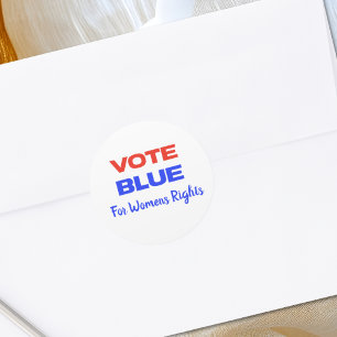 Abstimmung Blue Voting USA Democratic Political Re Runder Aufkleber