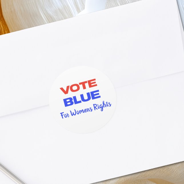 Abstimmung Blue Voting USA Democratic Political Re Runder Aufkleber (Von Creator hochgeladen)