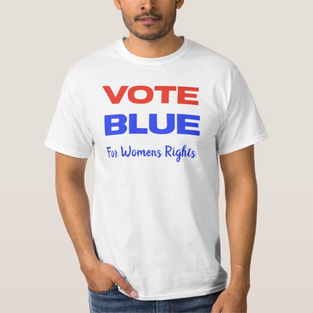 Abstimmung Blue Voting USA Democratic Political Re T-Shirt (Vorderseite)