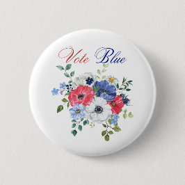 Abstimmung Blue Voting USA Demokratische politisch Button