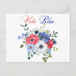 Abstimmung Blue Voting USA Demokratische politisch Postkarte