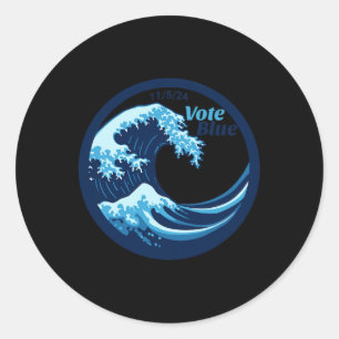 Abstimmung Blue Wave Demokraten Kamala Harris Elec Runder Aufkleber