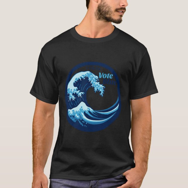 Abstimmung Blue Wave Demokraten Kamala Harris Elec T-Shirt (Vorderseite)