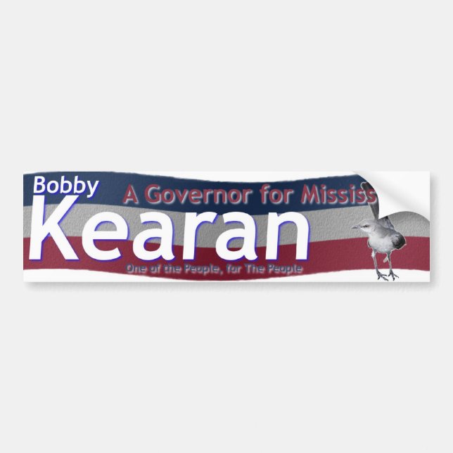 Abstimmung Bobby Kearan Autoaufkleber (Vorne)