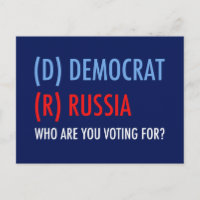 Abstimmung D für die Demokraten R für Russland Fun