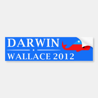 Abstimmung Darwin u. Wallace im Jahre 2012 Autoaufkleber