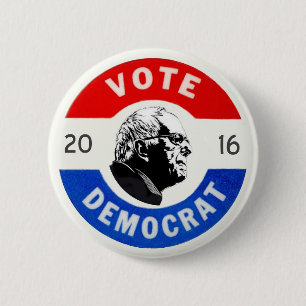 Abstimmung Demokrat Button