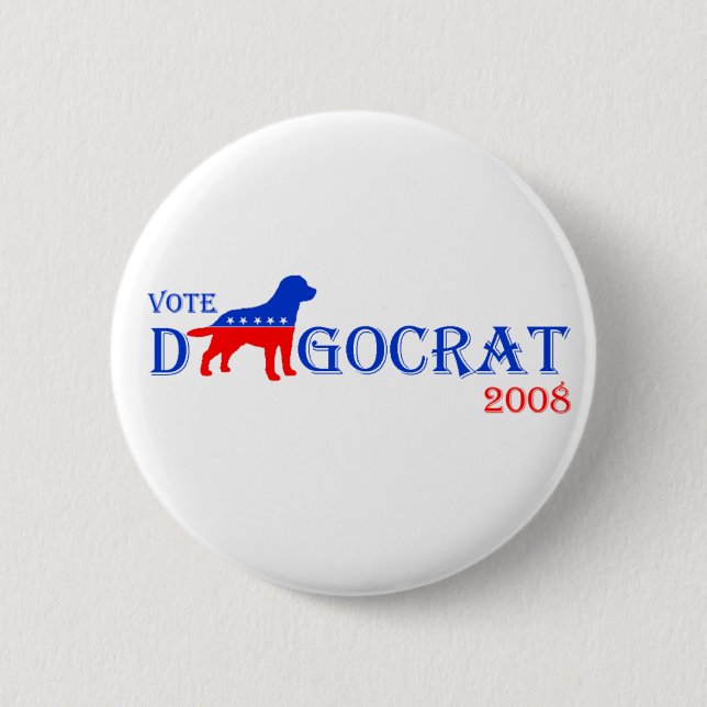 Abstimmung Dogocrat Knopf Button (Vorderseite)