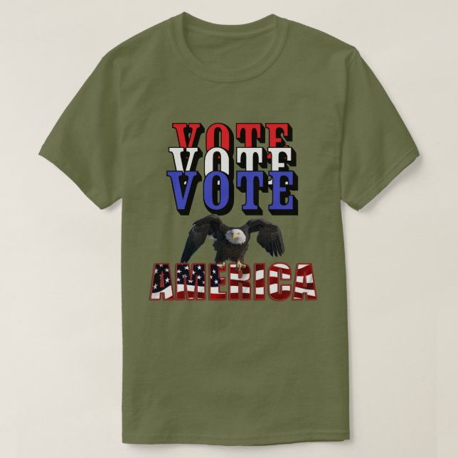 ABSTIMMUNG FÜR AMERIKA T-Shirt (Design vorne)