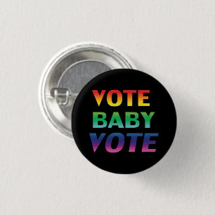 "Abstimmung für Baby" Pride lgbtq lgbt Regenbogen Button