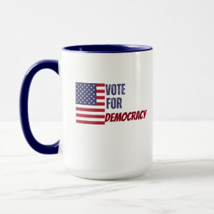 Abstimmung für Demokratie USA Tasse 2024