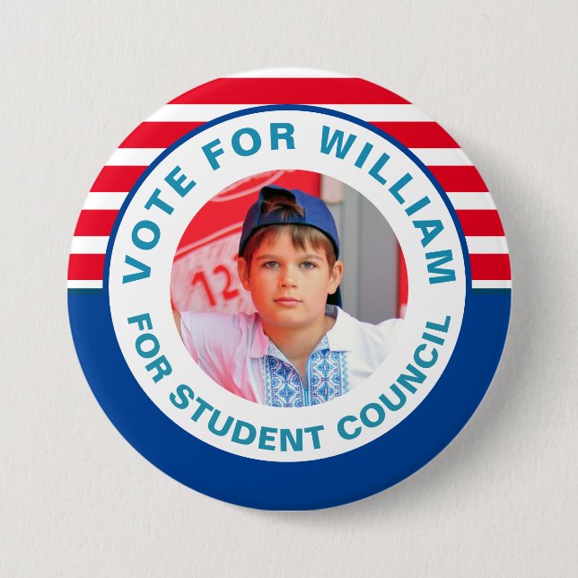 Abstimmung für den Präsidenten der Gruppe: Student Button (Vorderseite)