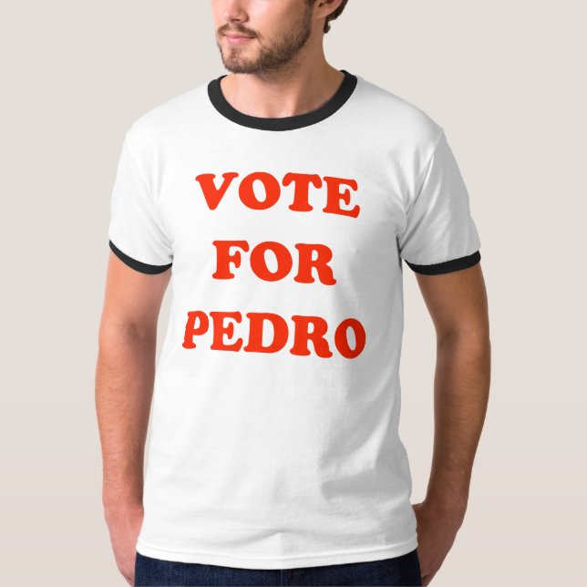Abstimmung für der Wecker-T - Shirt Pedro-Männer (Vorderseite)