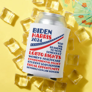 Abstimmung für die Wahlplattform Biden Harris 2024 Dosenkühler