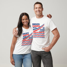 Abstimmung für die Wahlplattform Biden Harris 2024 T-Shirt