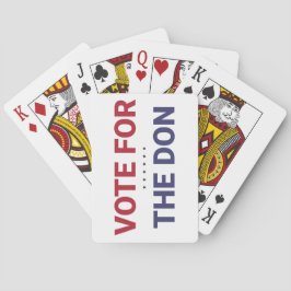 Abstimmung für Don (Wahl 2020 in den USA) Spielkarten
