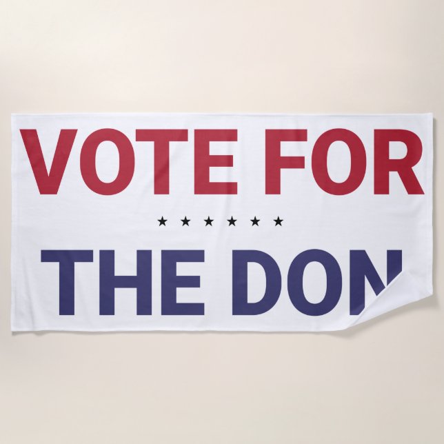 Abstimmung für Don (Wahl 2020 in den USA) Strandtuch (Vorderseite)