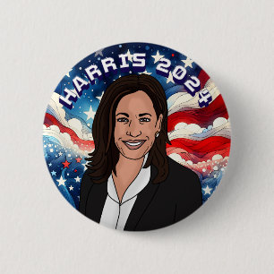 Abstimmung für Kamala Harris 2024 Button