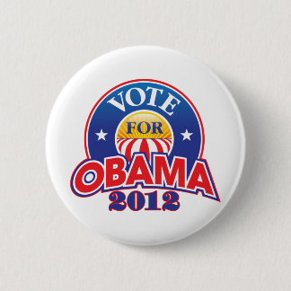 Abstimmung für Obama 2012 Button