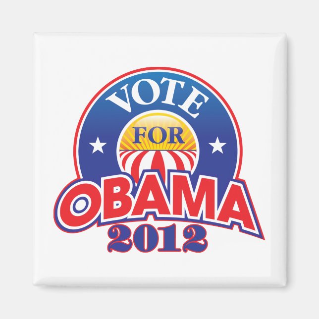 Abstimmung für Obama 2012 Magnet (Vorne)