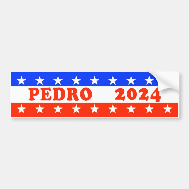 Abstimmung für Pedro 2024 Funny Political Autoaufkleber (Vorne)