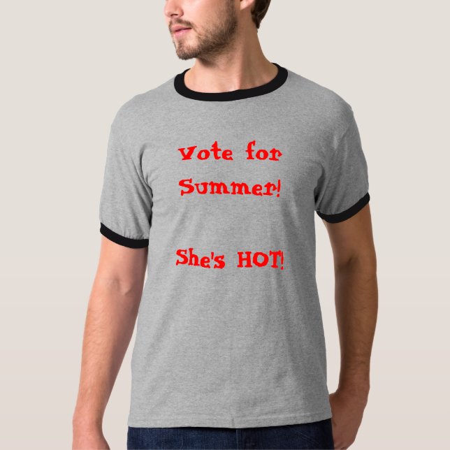 Abstimmung für Sommer! T-Shirt (Vorderseite)