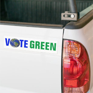Abstimmung GREEN über Joe Biden Präsident Kamala H Autoaufkleber