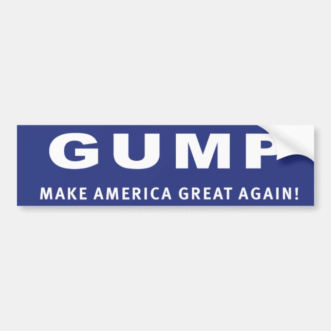 Abstimmung Gump! Donald- Trumpwahlaufkleber Autoaufkleber (Vorne)