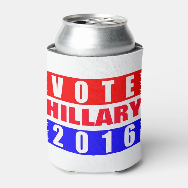 Abstimmung Hillary 2016 Präsidentschaftswahl Dosenkühler (Kanne Vorderseite)