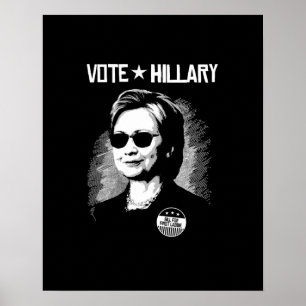 Abstimmung Hillary - Bill für ersten Jungen -- Poster