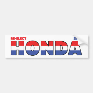 Abstimmung Honda 2010 Wahlen rotes weißes und bla Autoaufkleber