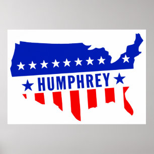 Abstimmung Hubert Humphrey Poster