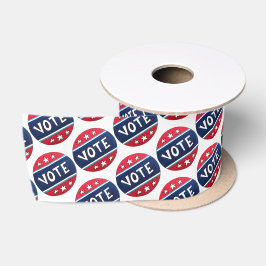 Abstimmung I Voted Election Day USA Voting Patriot Satinband