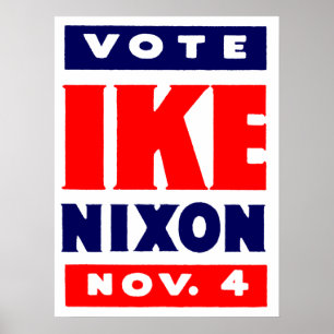 Abstimmung Ike, Nixon 1952 Poster