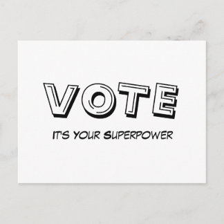 Abstimmung: It’s Your Superpower Postcard Postkarte